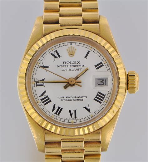 rolex lady oyster perpetual date just 18k gold|vintage gold rolex oyster perpetual.